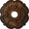 Ekena Millwork Rotherham Ceiling Medallion (Fits Canopies up to 3 1/2"), 18"OD x 3 1/2"ID x 1 1/2"P, Rust CM17RORUS - alternate 1